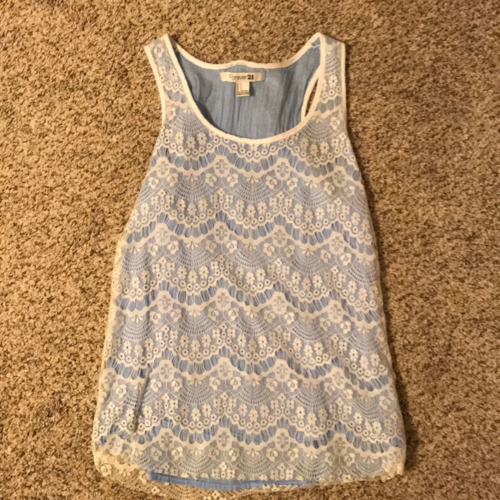 Lace tank top
